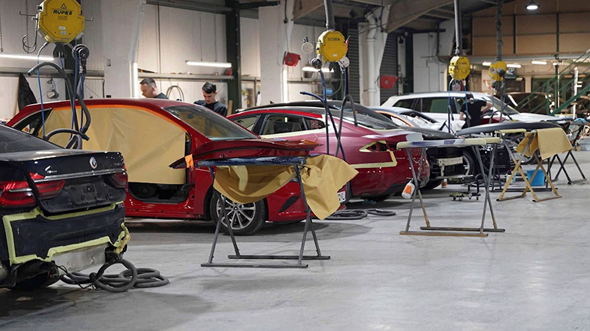 Hilton Coachworks workshop